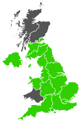 Click on a region for air pollution levels for 15/08/1989