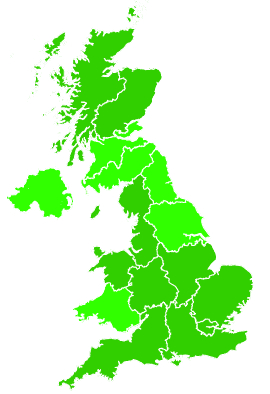 Click on a region for air pollution levels for 15/08/2011