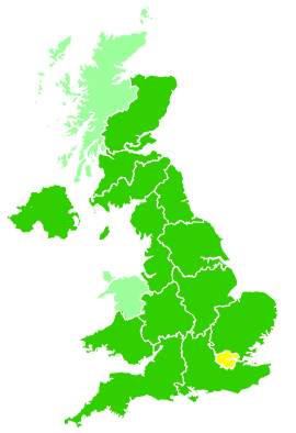 Click on a region for air pollution levels for 15/09/2004