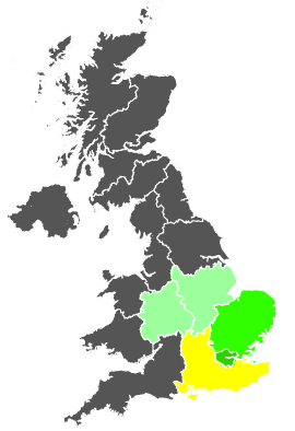 Click on a region for air pollution levels for 15/10/1984