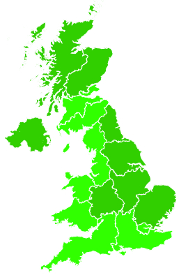 Click on a region for air pollution levels for 15/10/2018