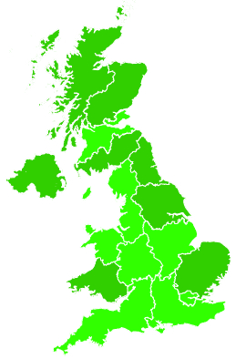 Click on a region for air pollution levels for 15/10/2020