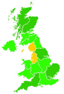 Click on a region for air pollution levels for 15/10/2024