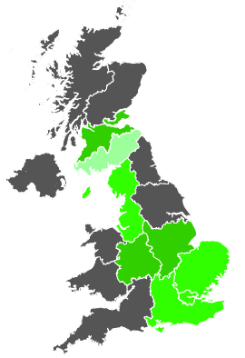 Click on a region for air pollution levels for 15/11/1986