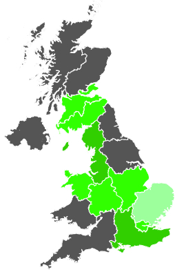 Click on a region for air pollution levels for 15/12/1986