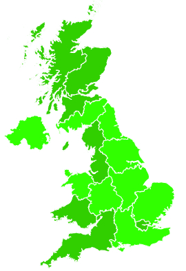 Click on a region for air pollution levels for 15/12/2000