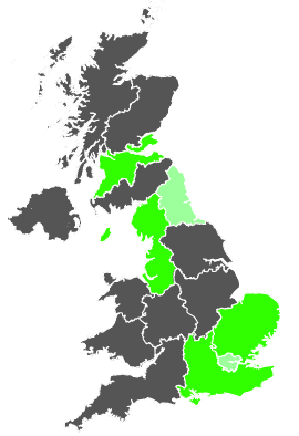 Click on a region for air pollution levels for 16/01/1987
