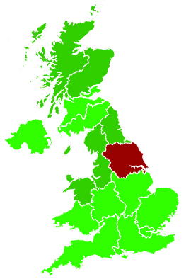 Click on a region for air pollution levels for 16/01/2025