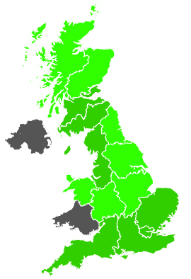 Click on a region for air pollution levels for 16/03/1988