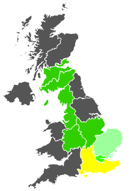 Click on a region for air pollution levels for 16/05/1986