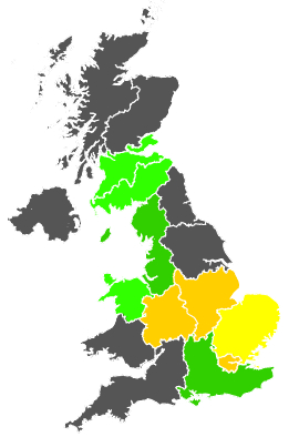 Click on a region for air pollution levels for 16/07/1986
