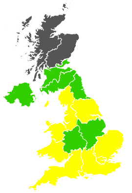 Click on a region for air pollution levels for 16/07/1994