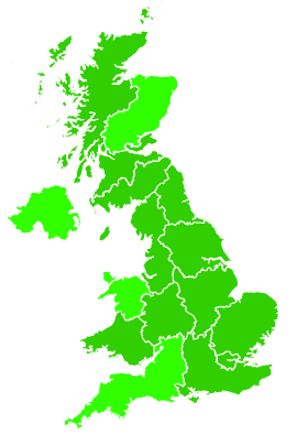 Click on a region for air pollution levels for 16/07/2015