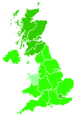 Click on a region for air pollution levels for 16/07/2016