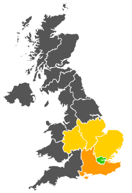 Click on a region for air pollution levels for 16/08/1984