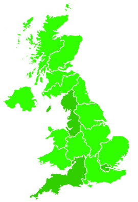 Click on a region for air pollution levels for 16/08/2013