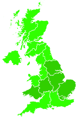 Click on a region for air pollution levels for 16/08/2017