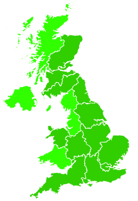 Click on a region for air pollution levels for 16/08/2020