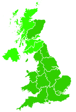 Click on a region for air pollution levels for 16/08/2023