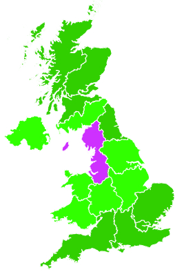 Click on a region for air pollution levels for 16/09/2001