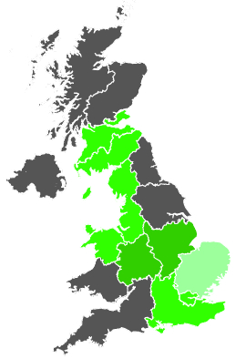 Click on a region for air pollution levels for 16/10/1986