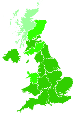 Click on a region for air pollution levels for 16/10/2004