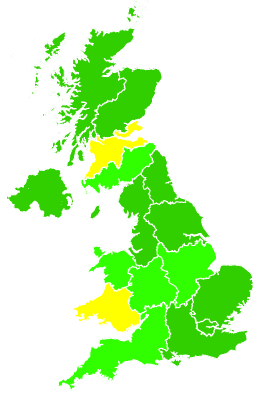 Click on a region for air pollution levels for 16/10/2015