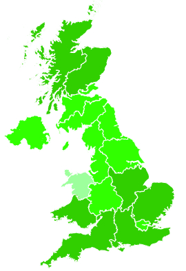 Click on a region for air pollution levels for 16/11/2022