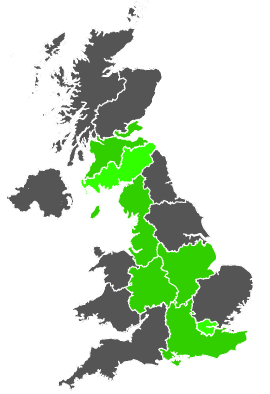 Click on a region for air pollution levels for 16/12/1986