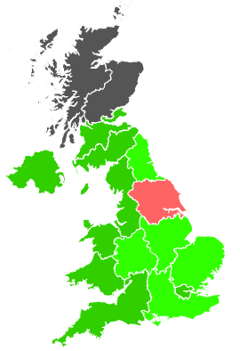 Click on a region for air pollution levels for 16/12/1992