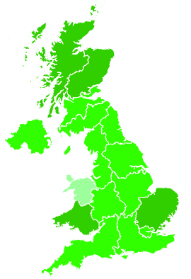 Click on a region for air pollution levels for 17/01/2023