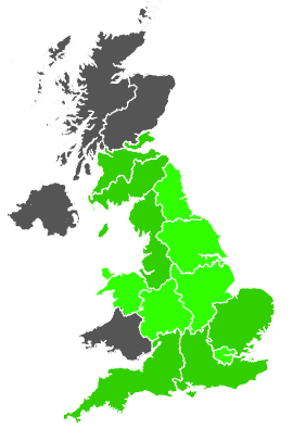 Click on a region for air pollution levels for 17/03/1988