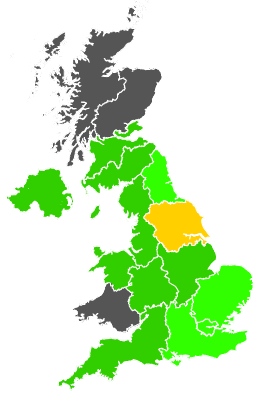 Click on a region for air pollution levels for 17/03/1991