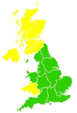 Click on a region for air pollution levels for 17/04/2018