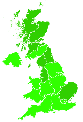 Click on a region for air pollution levels for 17/05/2007