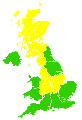 Click on a region for air pollution levels for 17/05/2025