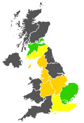 Click on a region for air pollution levels for 17/06/1986