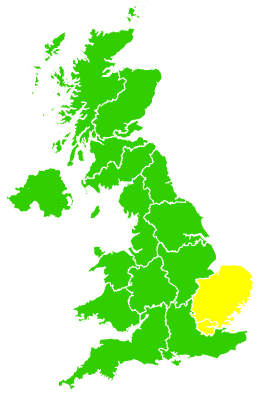 Click on a region for air pollution levels for 17/06/2008