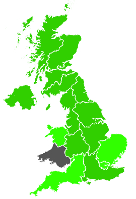 Click on a region for air pollution levels for 17/07/1991