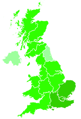 Click on a region for air pollution levels for 17/07/2020