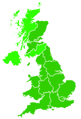 Click on a region for air pollution levels for 17/08/2020