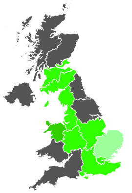 Click on a region for air pollution levels for 17/09/1986