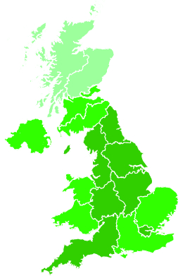Click on a region for air pollution levels for 17/10/1994