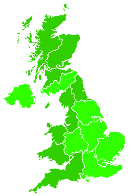 Click on a region for air pollution levels for 17/10/2002