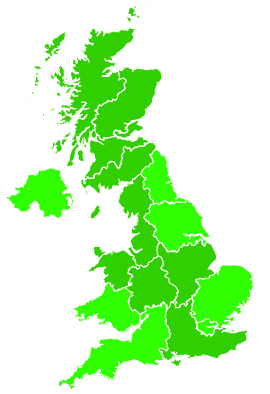 Click on a region for air pollution levels for 17/11/1994