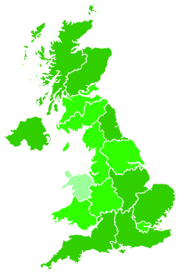 Click on a region for air pollution levels for 17/11/2022