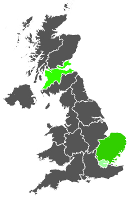 Click on a region for air pollution levels for 17/12/1977