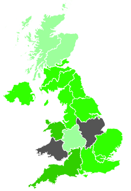 Click on a region for air pollution levels for 17/12/1987