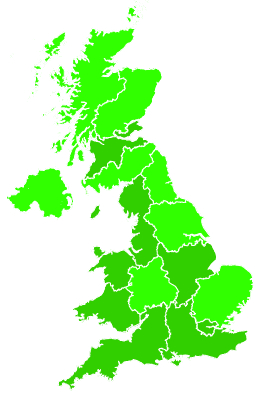 Click on a region for air pollution levels for 17/12/2012