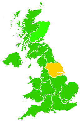 Click on a region for air pollution levels for 17/12/2013